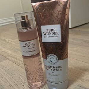 bath and body works pure wonder set